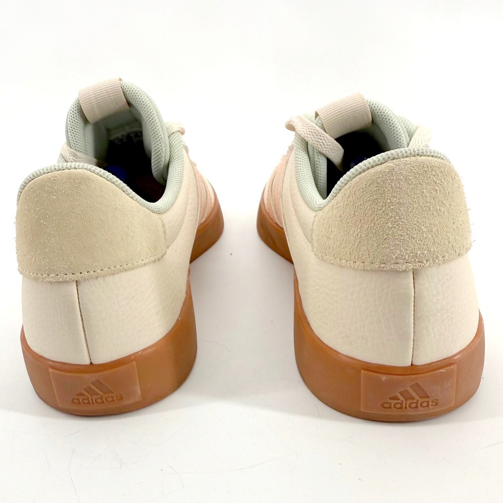 Adidas VL Court Bold Sneakers Womens 8.5 Cream Pink Gum Platform Low Preppy - Picture 7 of 8